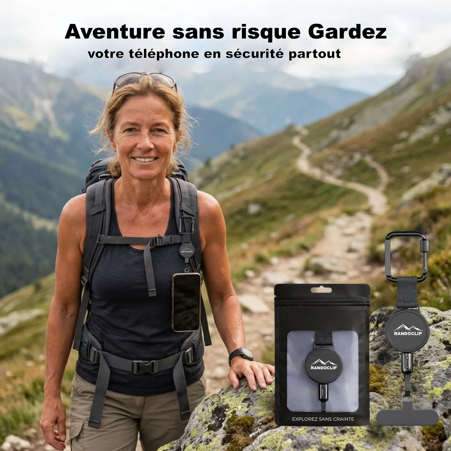 RandoClip Pro — Plus jamais de téléphone cassé